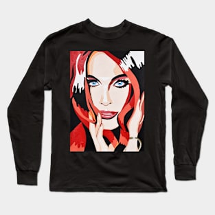 Woman with red hair Long Sleeve T-Shirt